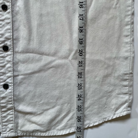 HART & HUNTINGTON Mens Medium M Shirt Gray Short Sleeve Button Up Tattoo Studio - Picture 9 of 9